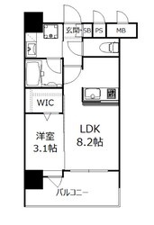 エンクレストベイ天神東Ⅱの物件間取画像